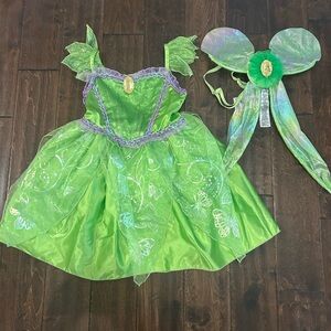 Disney Store Tinker Bell Costume Dress